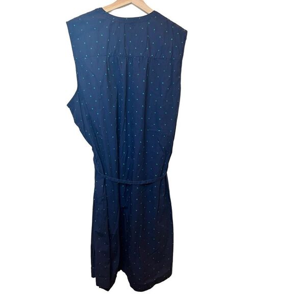 Old Navy poplin button down tie waist dress size XXL - Picture 3 of 6